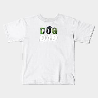 DOG DAD - black labrador oil painting word art Kids T-Shirt